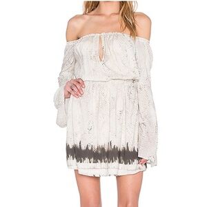 NEW TJD The Jetset Diaries Python Print Mini Dress Size Large off‎ shoulder